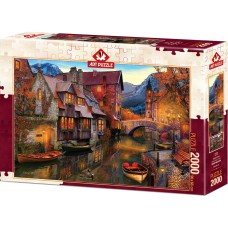 Art Puzzle 2000 - Houses on the canal, David M.