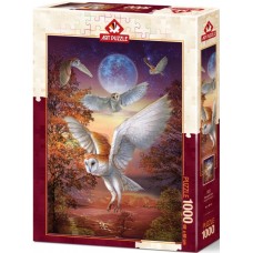 Art Puzzle 1000 - Moon Owls